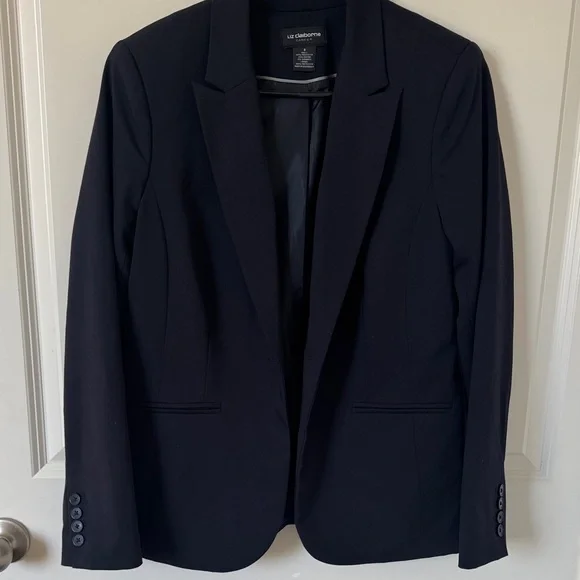 Liz Claiborne Classic Navy Blue Blazer - Picture 2 of 12